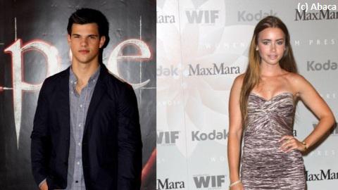 Taylor Lautner ... Avec Lily Collins, c'est du sérieux