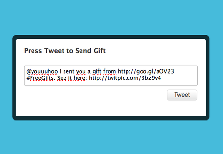 Envoyez des petits cadeaux via Twitter pour les fêtes
