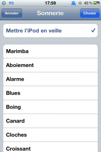 Astuce: la fonction iPod pour s’endormir en musique