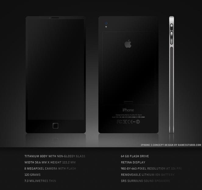 Un concept d'iPhone 5 en Titanium...