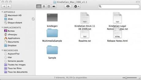Comment convertir un ePub en Mobipocket avec KindleGen