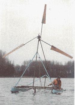 Un bateau à éolienne