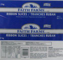Faith Farms - Tranches ruban - Préparation de fromage fondu