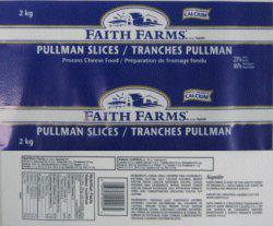Faith Farms - Tranches pullman - Préparation de fromage fondu
