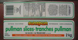 Sunspun - Tranches pullman - Préparation de fromage fondu