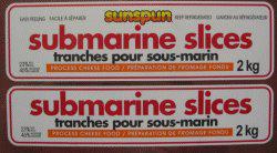 Sunspun - Tranches pour sous-marin - Préparation de fromage fondu