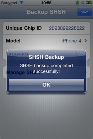iSHSHit une alternative à TinyUmbrella pour sauvegarder le SHSH de votre iPhone...