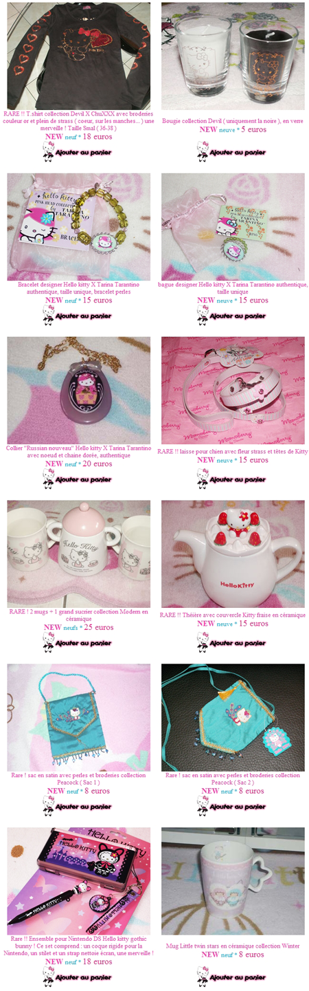 Ventes Hello kitty sur HellokittyDreams.fr : Noel !