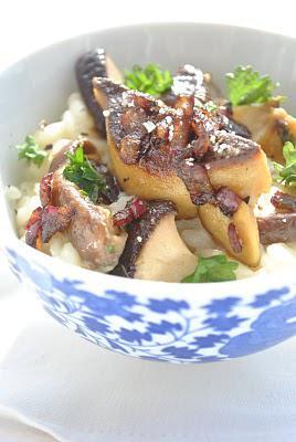 Risotto (light) cèpes et foie gras