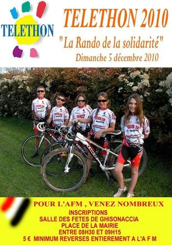 Le Vélo Club Fium’Orbu se mobilise aujourd'hui pour le Téléthon.