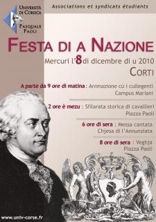 Le programme de la Festa di a Nazione mercredi à l'Université de Corse.