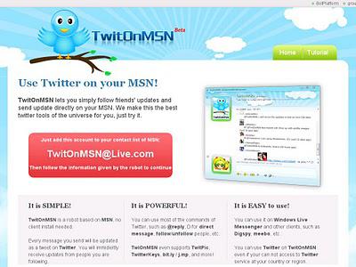 TwitonMSN: Intégrer Twitter dans votre Windows Live Messenger