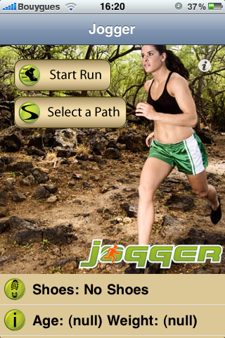 Test de l’application ‘Jogger’ pour iPhone