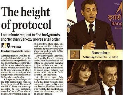 Sarkozy joue les monarques zen en Inde.