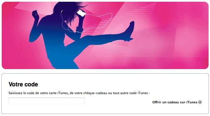 Codes promo iTunes enfin utilisables en France