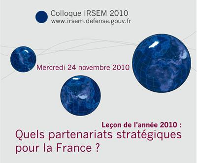 Quels partenariat stratégiques pour la France ? (CR  colloque)