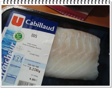 Brandade de dos de cabillaud