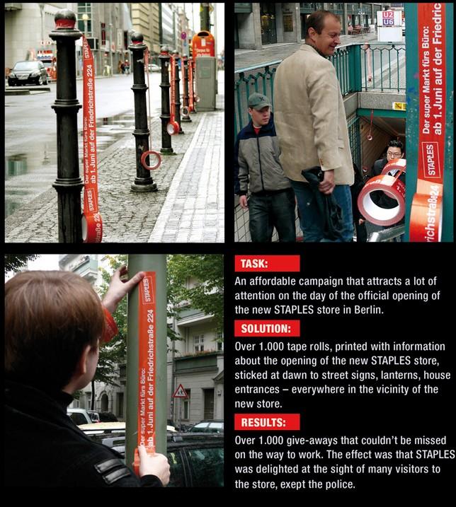 La pub du jour : Une publicité Collante [Staples]