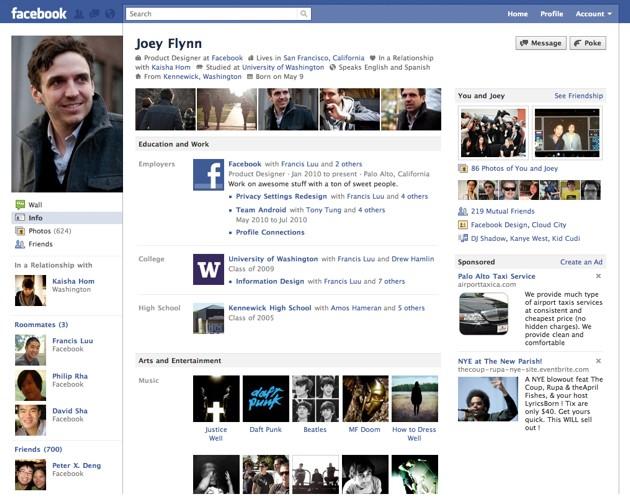 page profil facebook oosgame weebeetroc [vu sur le net] Un nouveau design pour votre profil Facebook.