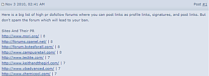 EspaceJeux dofollow, déc. 2010 EspaceJeux dofollow