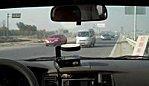 taxi chinois roule contre-sens l'autoroute video