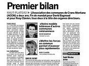 Association Communes Crans-Montana: premier bilan