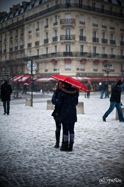 Averses de Neige sur Paris. Samedi 4 décembre 2010. averse-neige-paris-2010-03