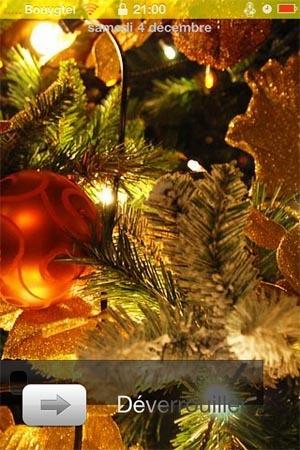 2 thèmes de Noël sur le spring' de votre iPhone...