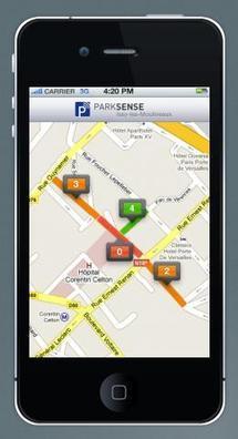 Parksense trouve votre place de parking sur votre iPhone...