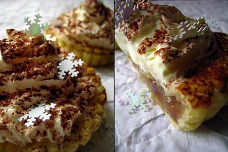 Tartelettes surprises d'hiver aux châtaignes et aux poires