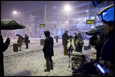 Neige battue en blanc