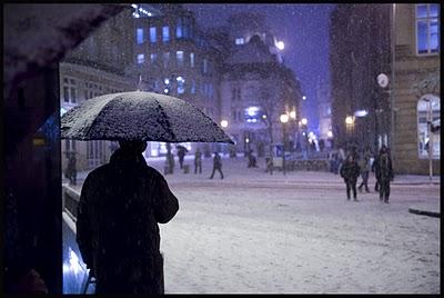 Neige battue en blanc