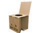 Toilettes jetables et pliables