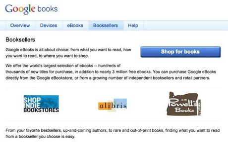 Google eBookstore : un choix intéressant pour les libraires? Google eBooks: Booksellers and Retail Locations