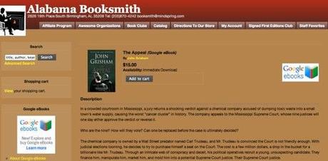 Google eBookstore : un choix intéressant pour les libraires? The Appeal | Alabama Booksmith