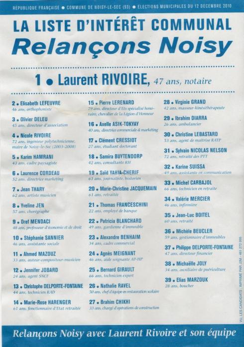 OFFICIEL : La liste de centre-droite rassemblée qui se présente au second et avant-dernier tour des élections municipales partie