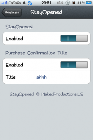 StayOpened : Empêcher l’AppStore de ce fermer !
