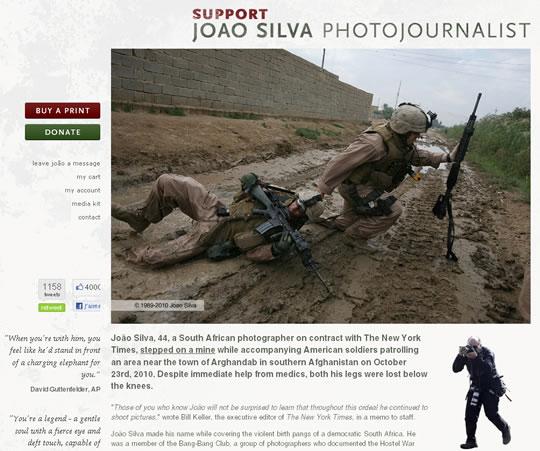 Soutenez le photojournaliste Joao Silva