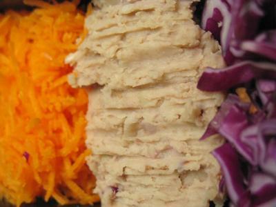 bento vert orange violet beige…