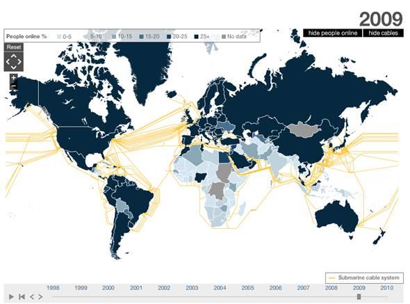 Internet 2009 in Infographie - Un regard sur le monde