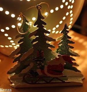 Lumières et petites décorations de Noël