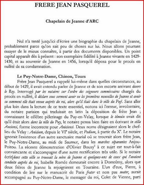 ..JEAN PASQUEREL , JEANNE D'ARCetLE PUY-NOTRE-DAME.Jean P...