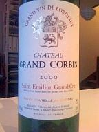 Retour de Bourgogne, envie de Bordeaux : Saint Emilion Grand Corbin 2000