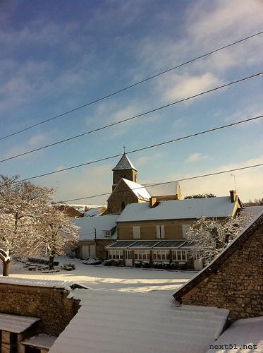 Vue de ma fenêtre 09/12/2010, Vallée de l'Ardre, Champagne...