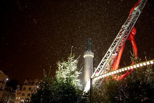 Lille by night en décembre.