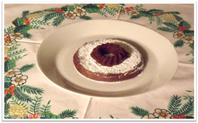 La recette : Fondant surprise au chocolat - marron