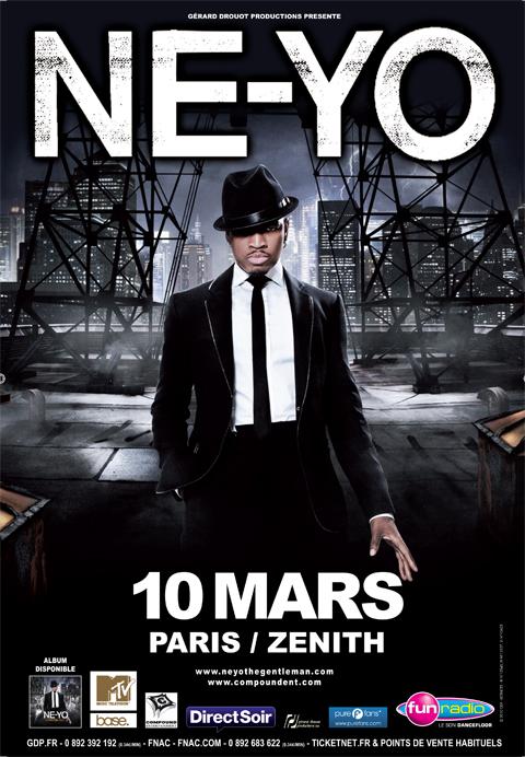 Ne-Yo ... les places pour son concert à Paris en mars 2011 sont en vente