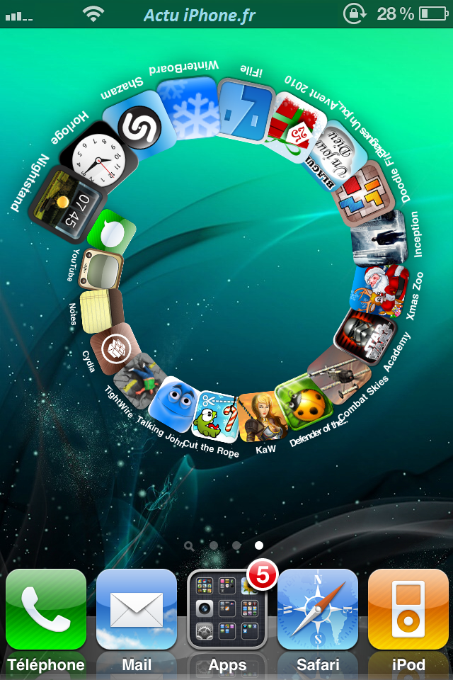 IconSpiral : Vos icones en spirale