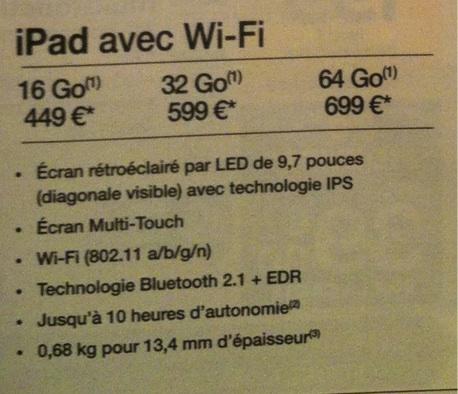 Carrefour et la promotion iPad à 449 euros