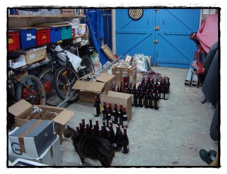 12 décembre 2010, la cave à vis se remplit....